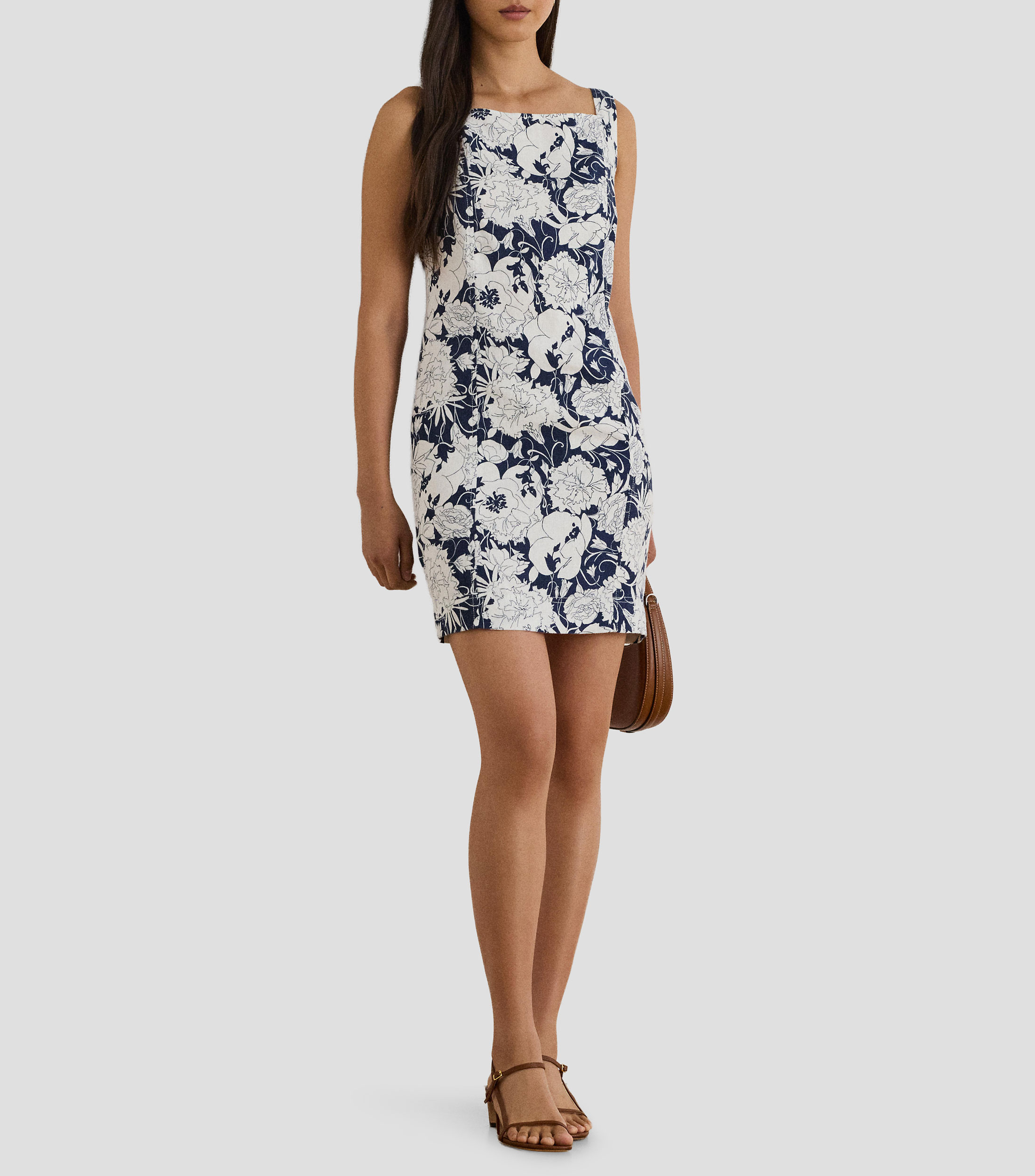 Vestido corto estampado Mujer